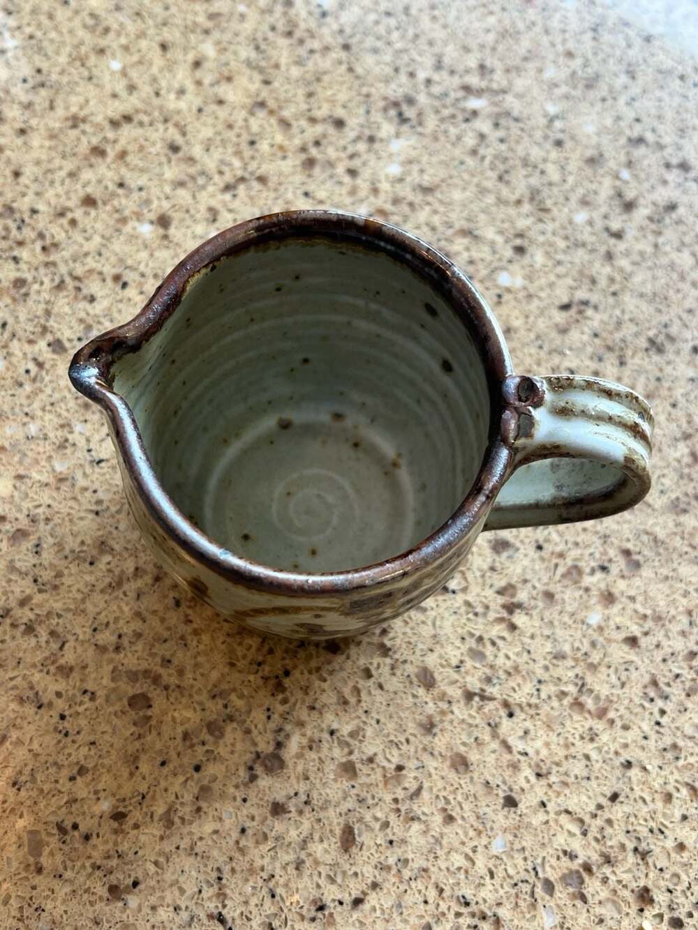 Handmade Studio Pottery Creamer Pitcher Signed - Picture 2 of 5